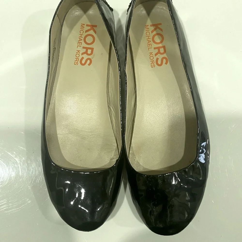 Michael Kors Black Patent Flats